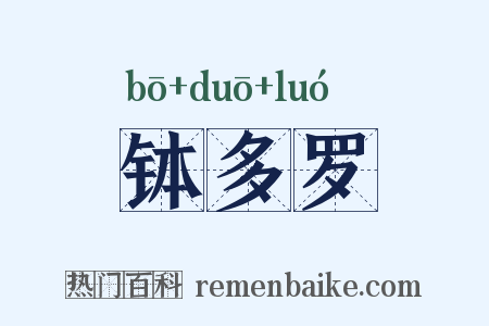 钵多罗是什么意思的图片